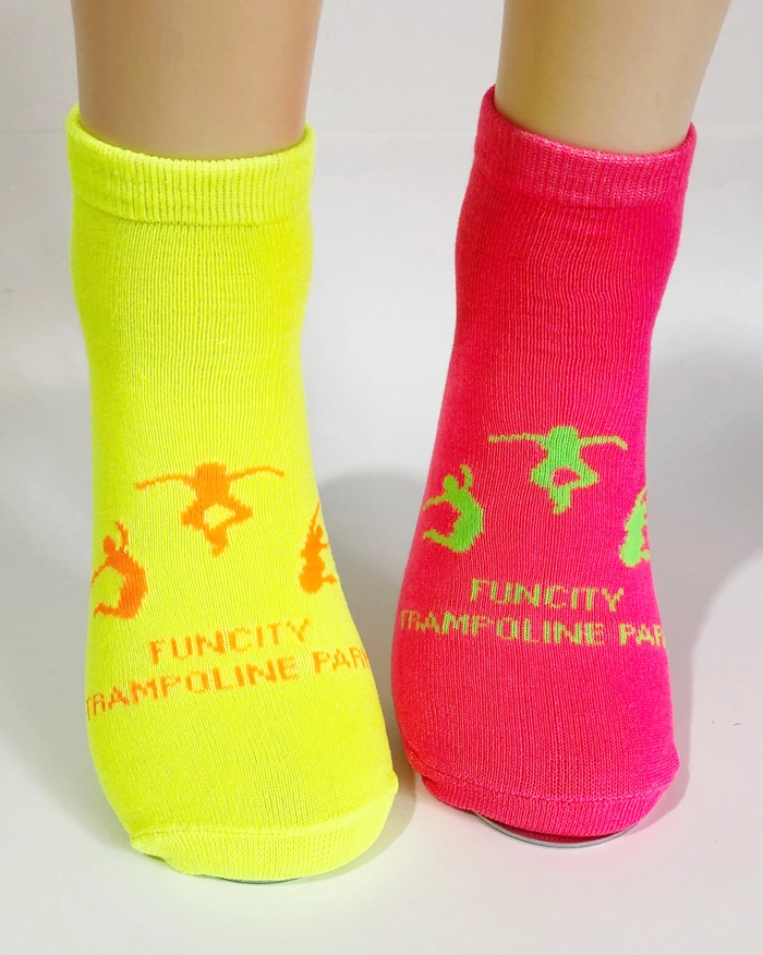 Trampoline Park Socks with Anti-Slip Printing on Foot